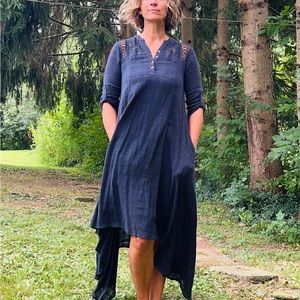 Anthropologie Tindaya Maxi Dress Gypsy 05 Boho Gauzy Cotton